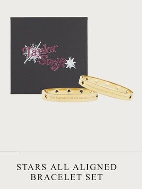 Taylor Swift Gold Star Cutout Bangle Set